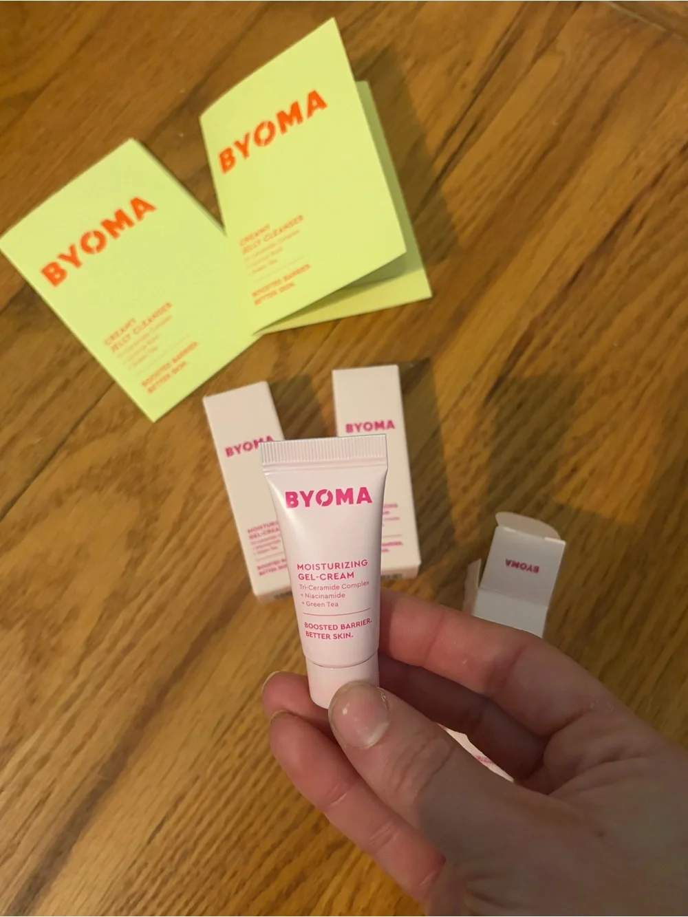 Bundle of 5! BYOMA Creamy Jelly Cleanser & Moisturizing Gel-Cream Skincare set